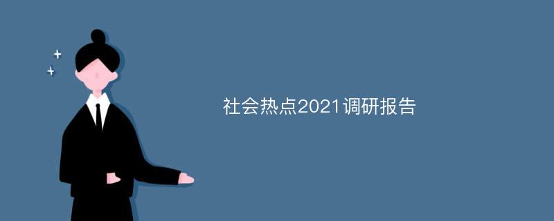 社会热点2021调研报告